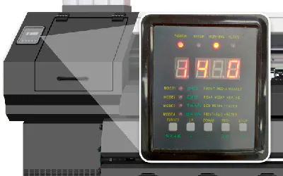 Panel de control de la temperatura desde el que puede seleccionar la temperatura en cada… · Uviprint 3.2 ECO